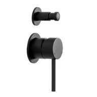 Mira Matte Black Wall Mixer with divertor