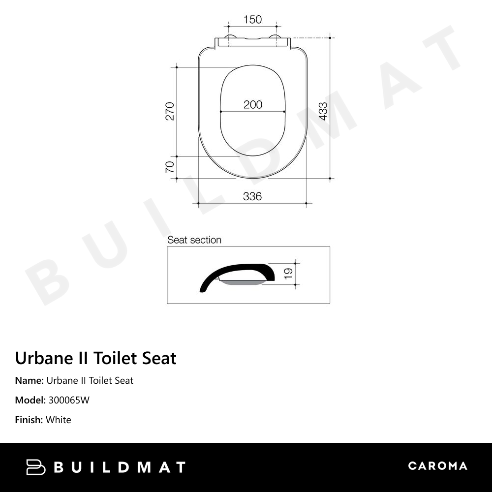 Urbane II Toilet Seat