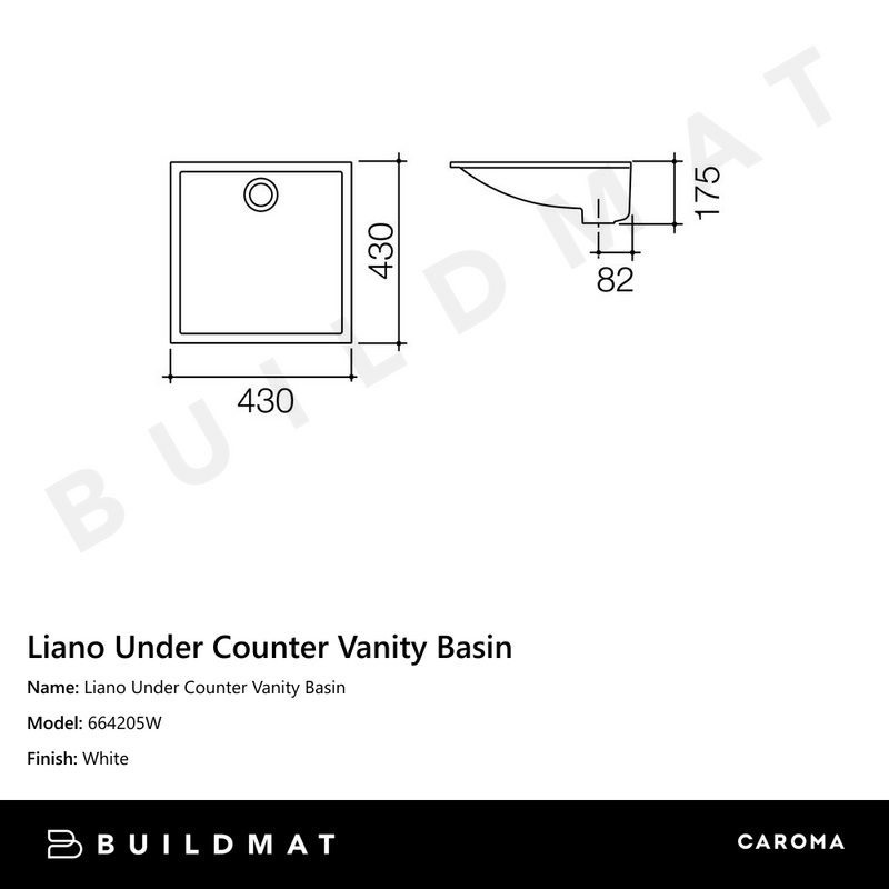 Liano Under Counter Vanity Basin