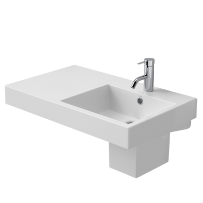 Liano Nexus 750 Wall Basin Left Shelf with 1 Tap Hole