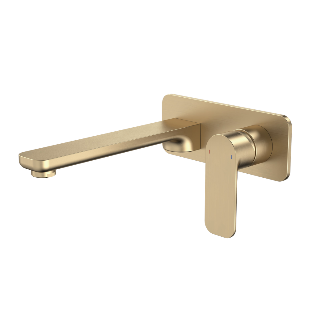 Caroma Luna Wall Basin/Bath Mixer Brushed Brass Lead Free – Buildmat