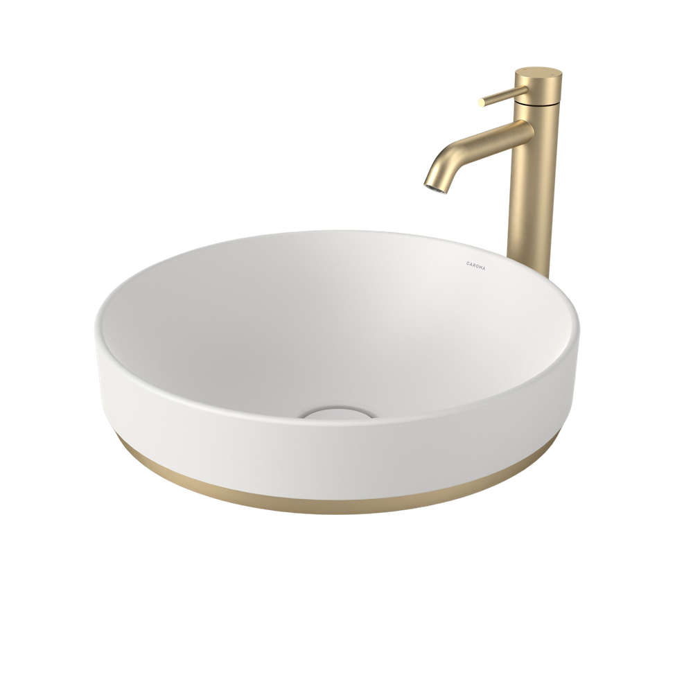 Liano II 400mm Round Basin Dress Ring Brushed Brass