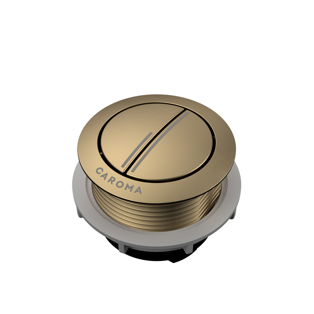 Urbane II Wall Faced Close Coupled Flush Button Brushed Brass