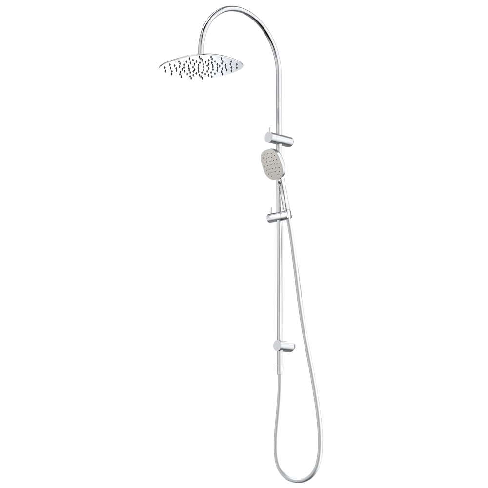 Contura II Rail Shower with Overhead Chrome