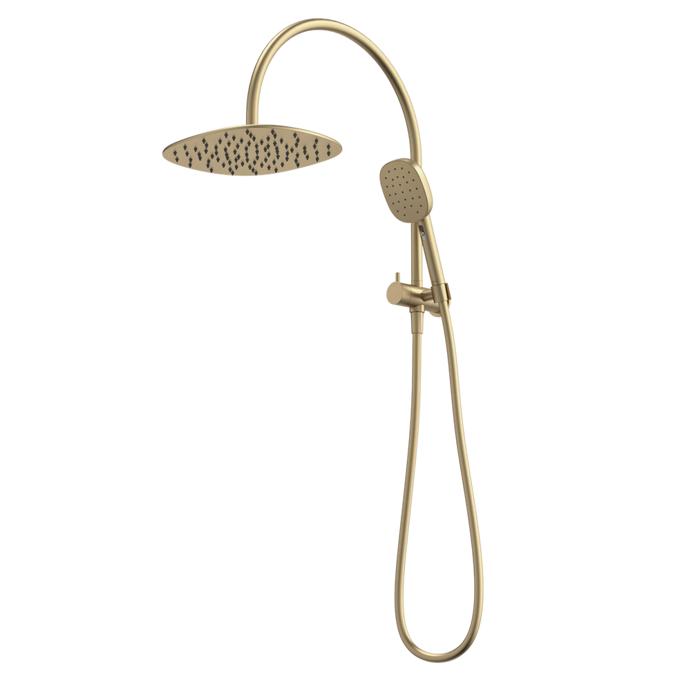 Contura II Compact Twin Shower Brushed Brass