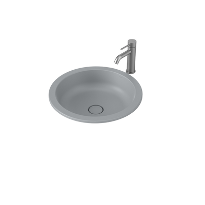 Liano II 440mm Round Under/Over Counter Basin Matte Grey