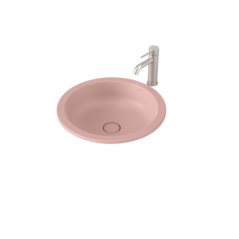 Liano II 440mm Round Under/Over Counter Basin Matte Pink