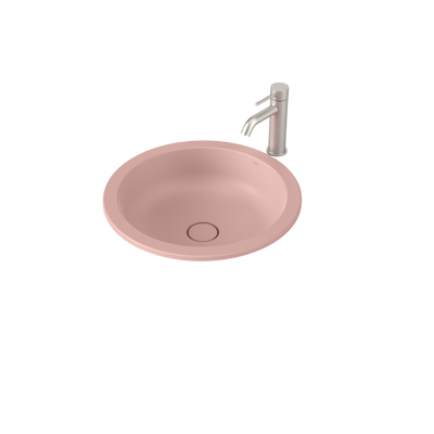 Liano II 440mm Round Under/Over Counter Basin Matte Pink