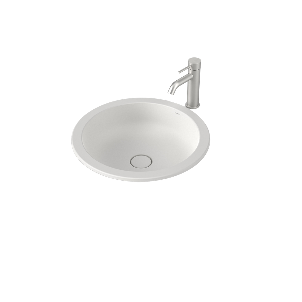 Liano II 440mm Round Under/Over Counter Basin Matte White