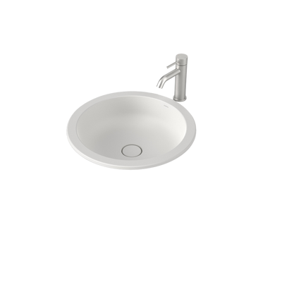 Liano II 440mm Round Under/Over Counter Basin Matte White