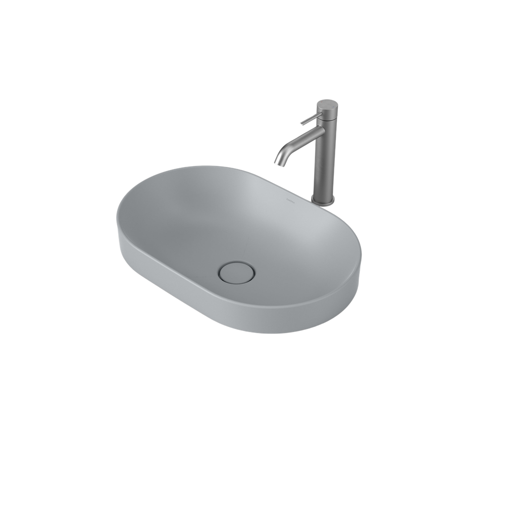 Liano II 530mm Pill Inset Basin Matte Grey