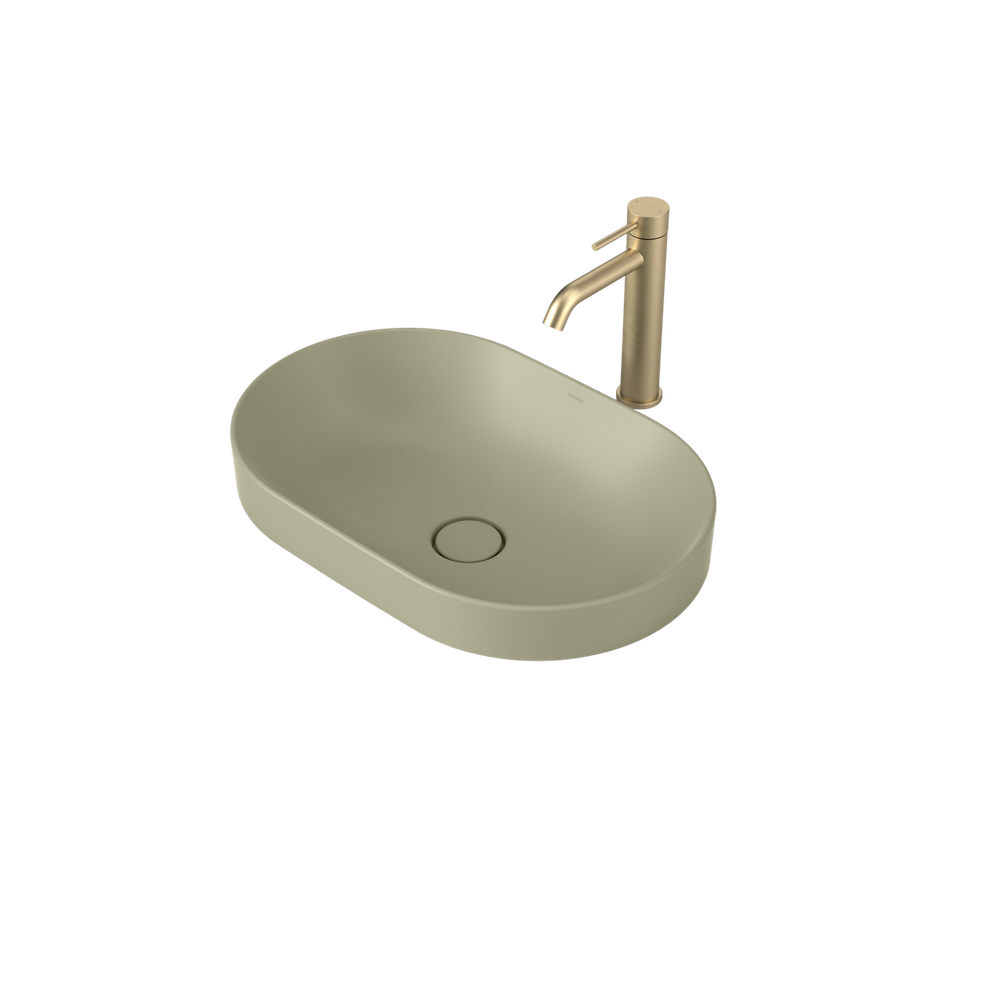 Liano II 530mm Pill Inset Basin Matte Green