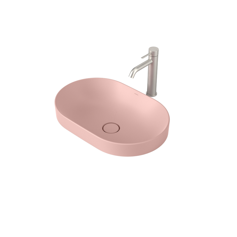 Liano II 530mm Pill Inset Basin Matte Pink