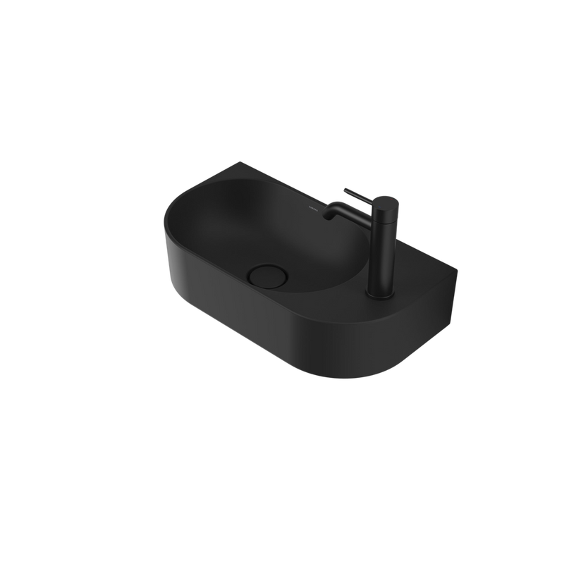 Liano II Hand Wall Basin Matte Black