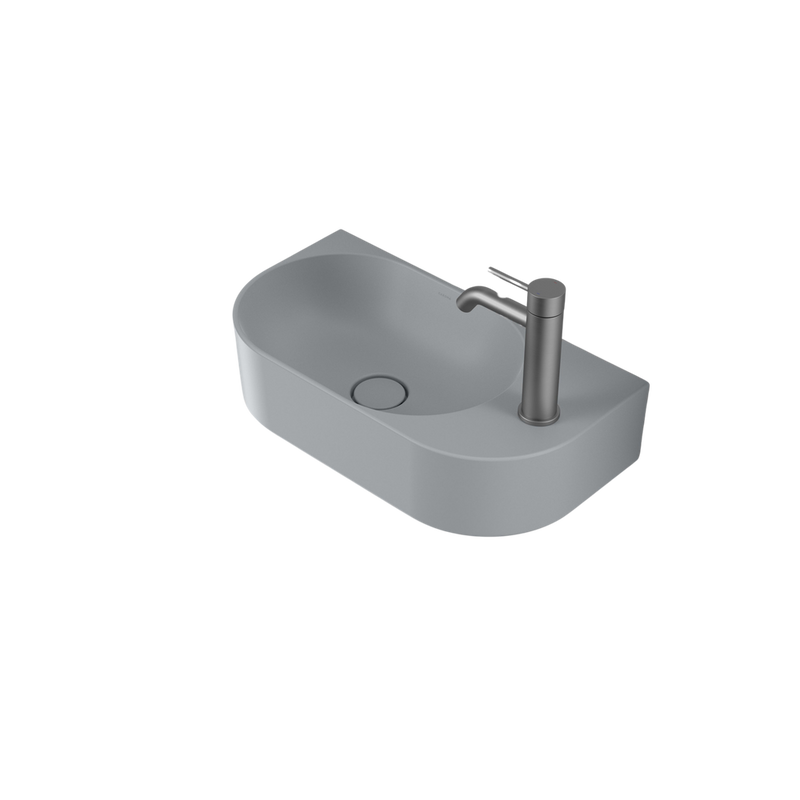 Liano II Hand Wall Basin Matte Grey