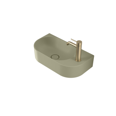 Liano II Hand Wall Basin Matte Green