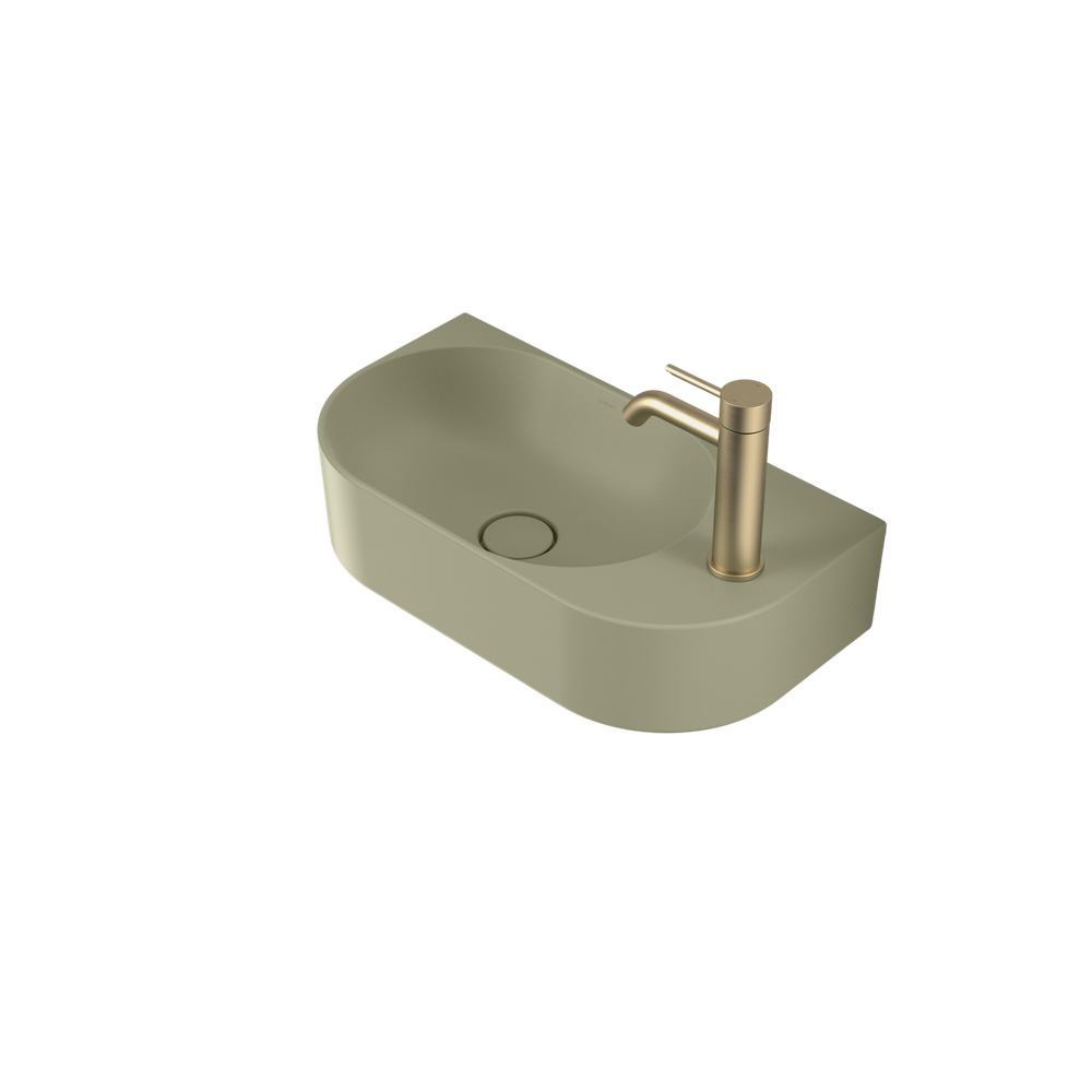 Liano II Hand Wall Basin Matte Green