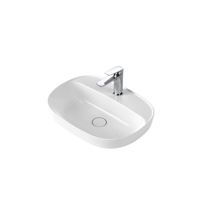 Contura II 530mm Inset Basin with Tap Landing White