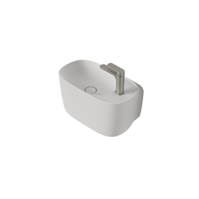 Contura II Hand Wall Basin Matte White