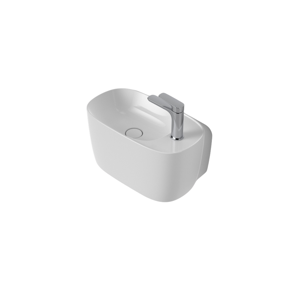 Contura II Hand Wall Basin White