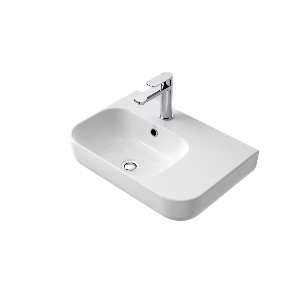 Luna Shelf Wall Basin with 1 Tap Hole