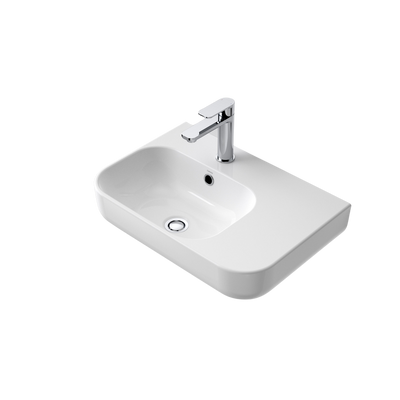 Luna Shelf Wall Basin with 1 Tap Hole