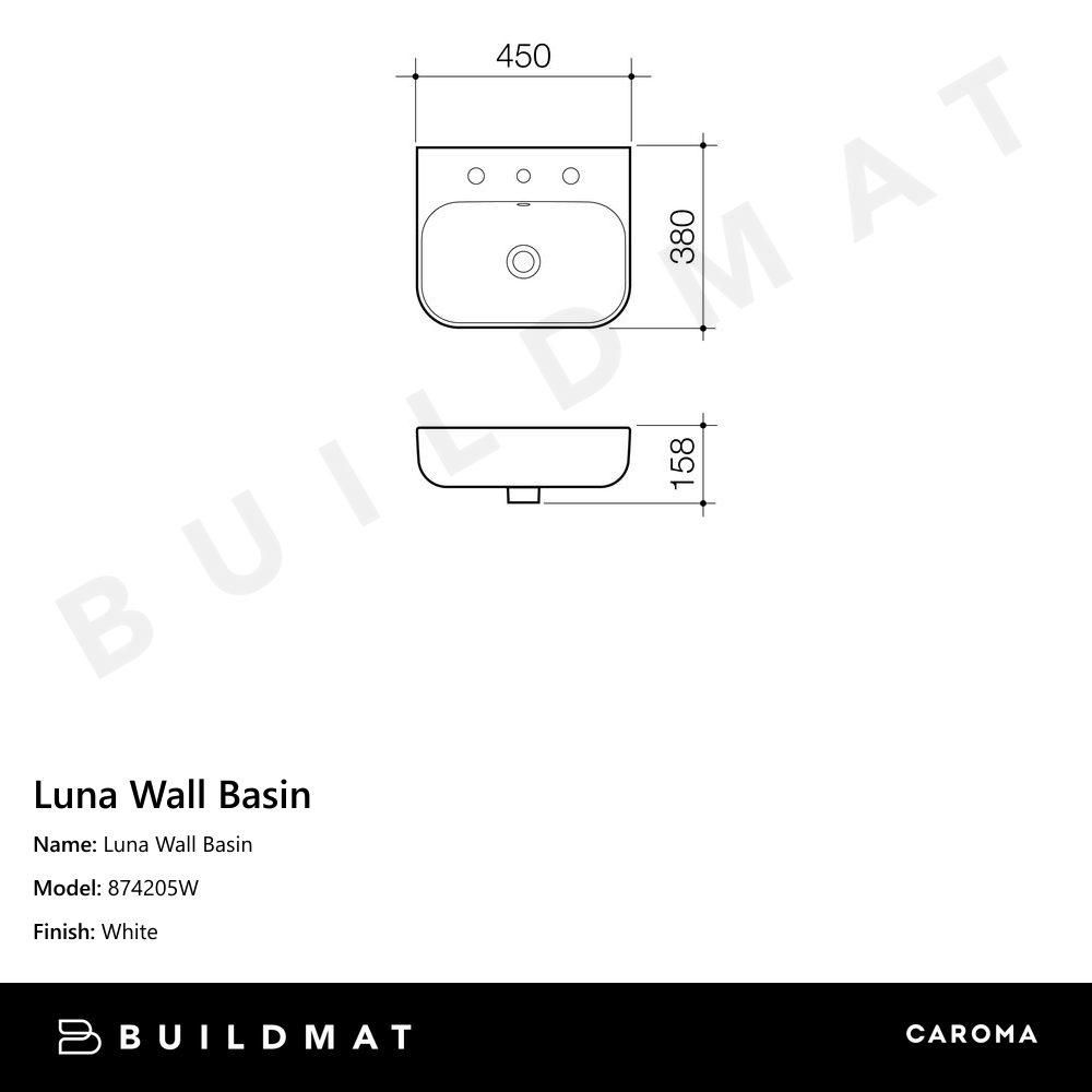 Luna Wall Basin