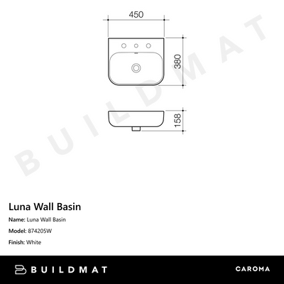 Luna Wall Basin