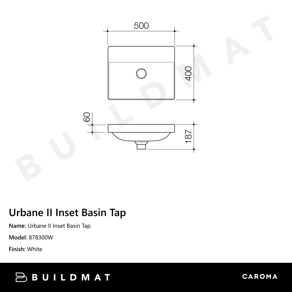 Urbane II Inset Basin Tap