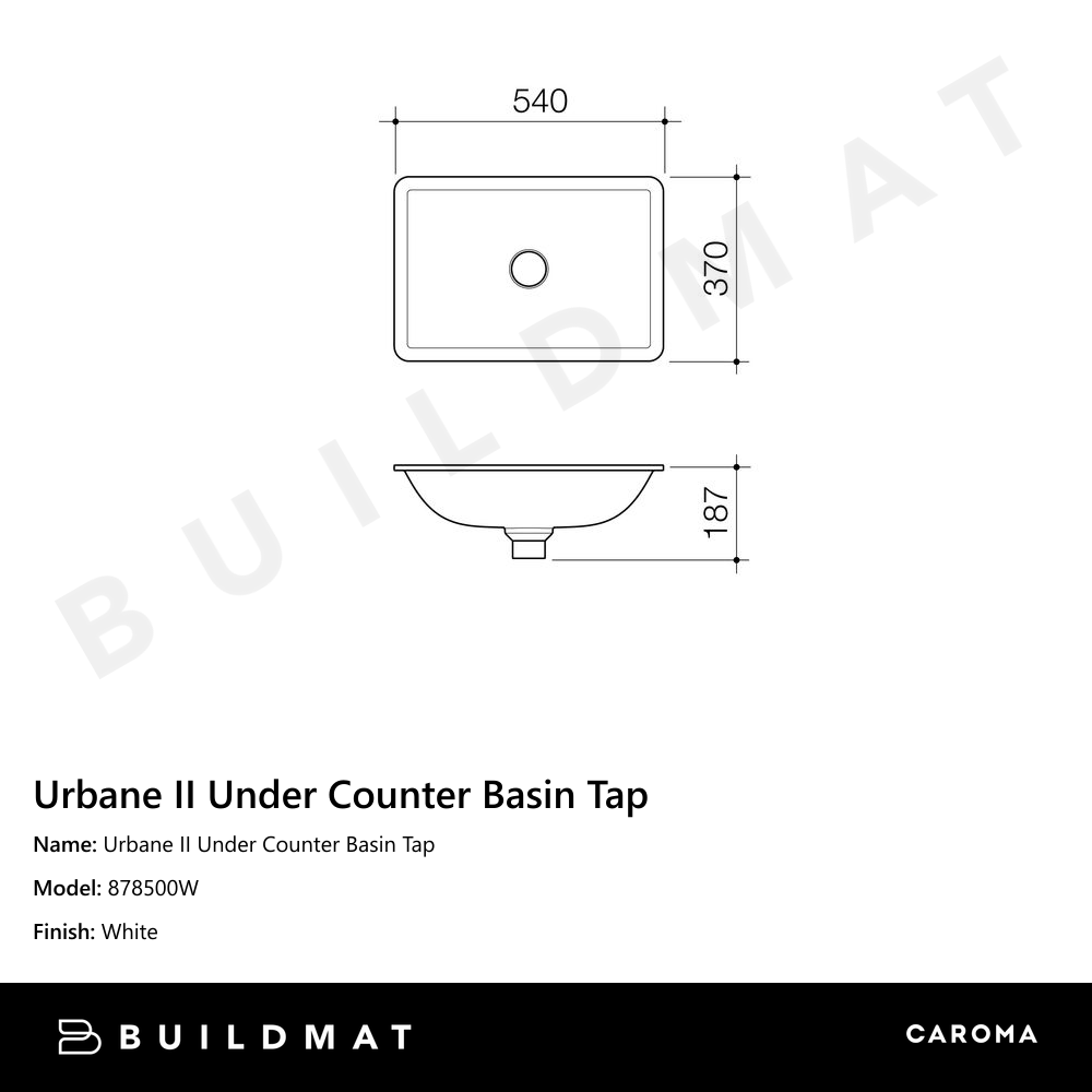 Urbane II Under Counter Basin Tap