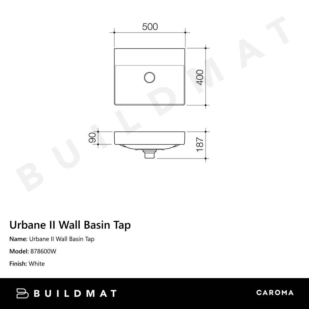 Urbane II Wall Basin Tap