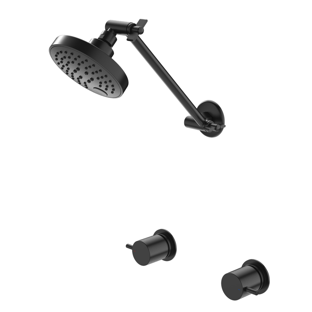 Luna Lever Shower Set Black