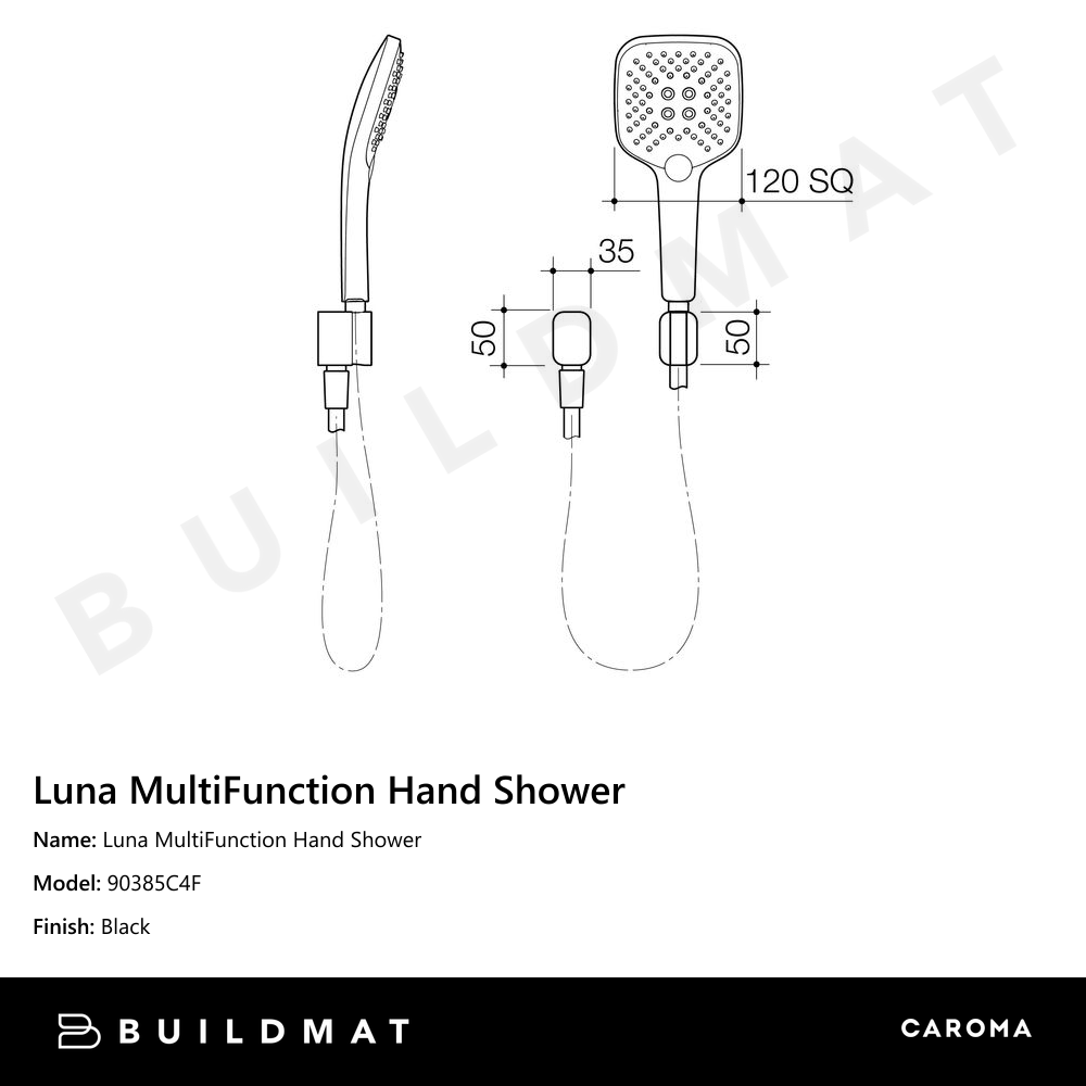 Luna MultiFunction Hand Shower