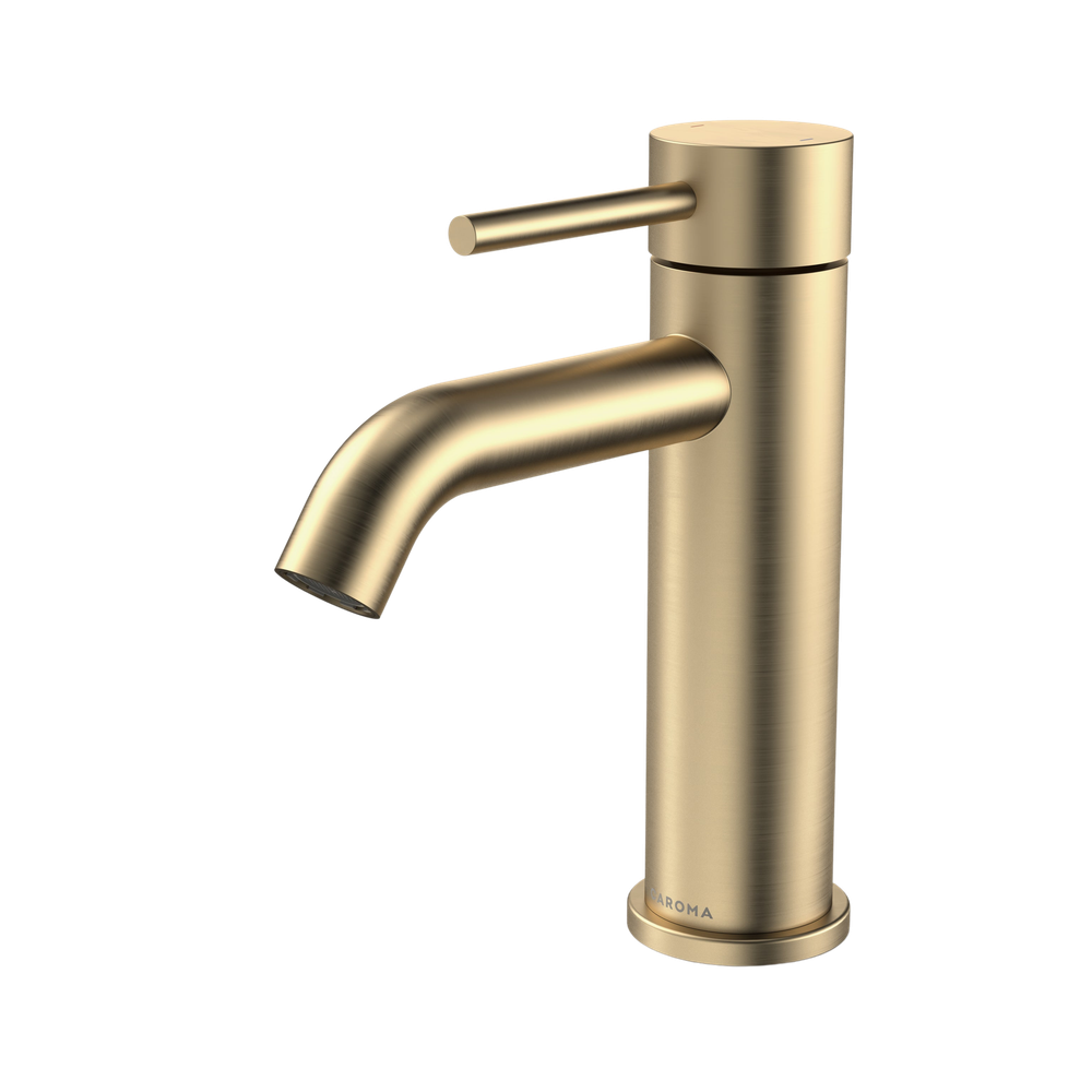 Liano II Basin Mixer Brushed Brass