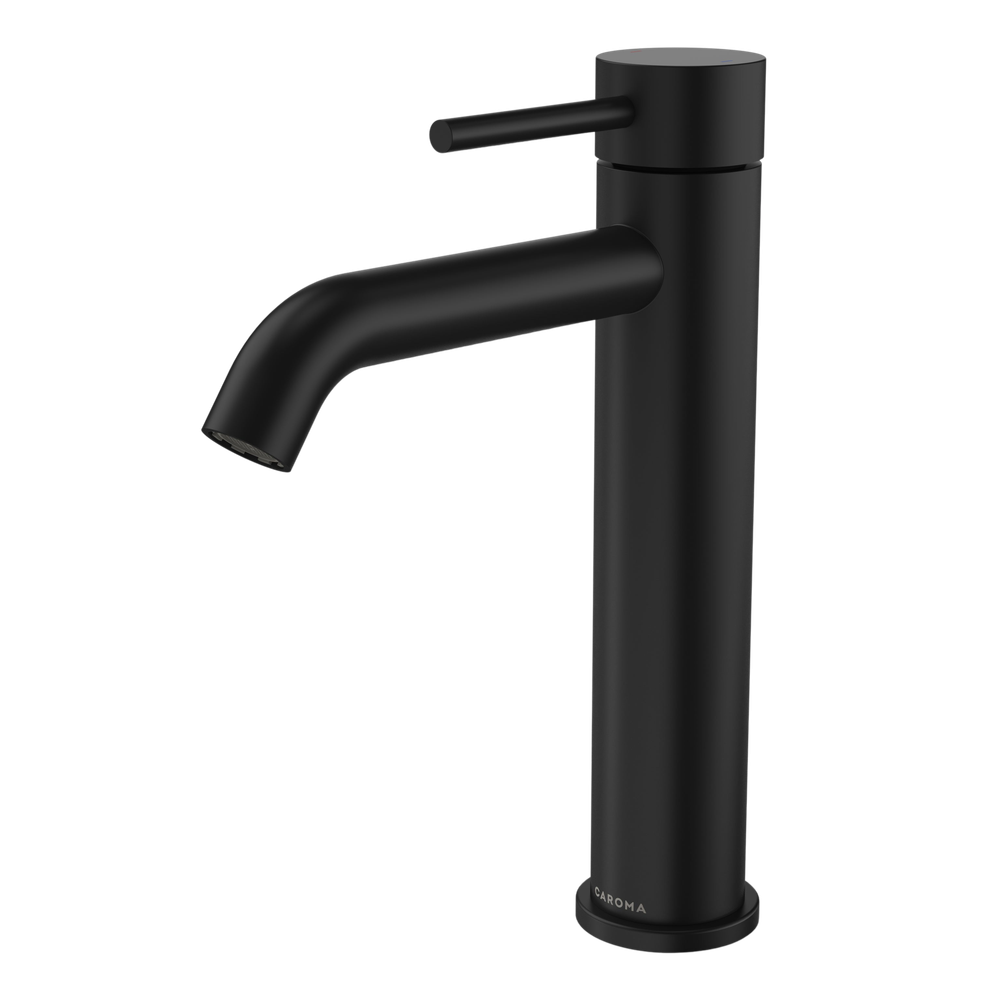 Liano II Mid Tower Basin Mixer Matte Black Lead Free