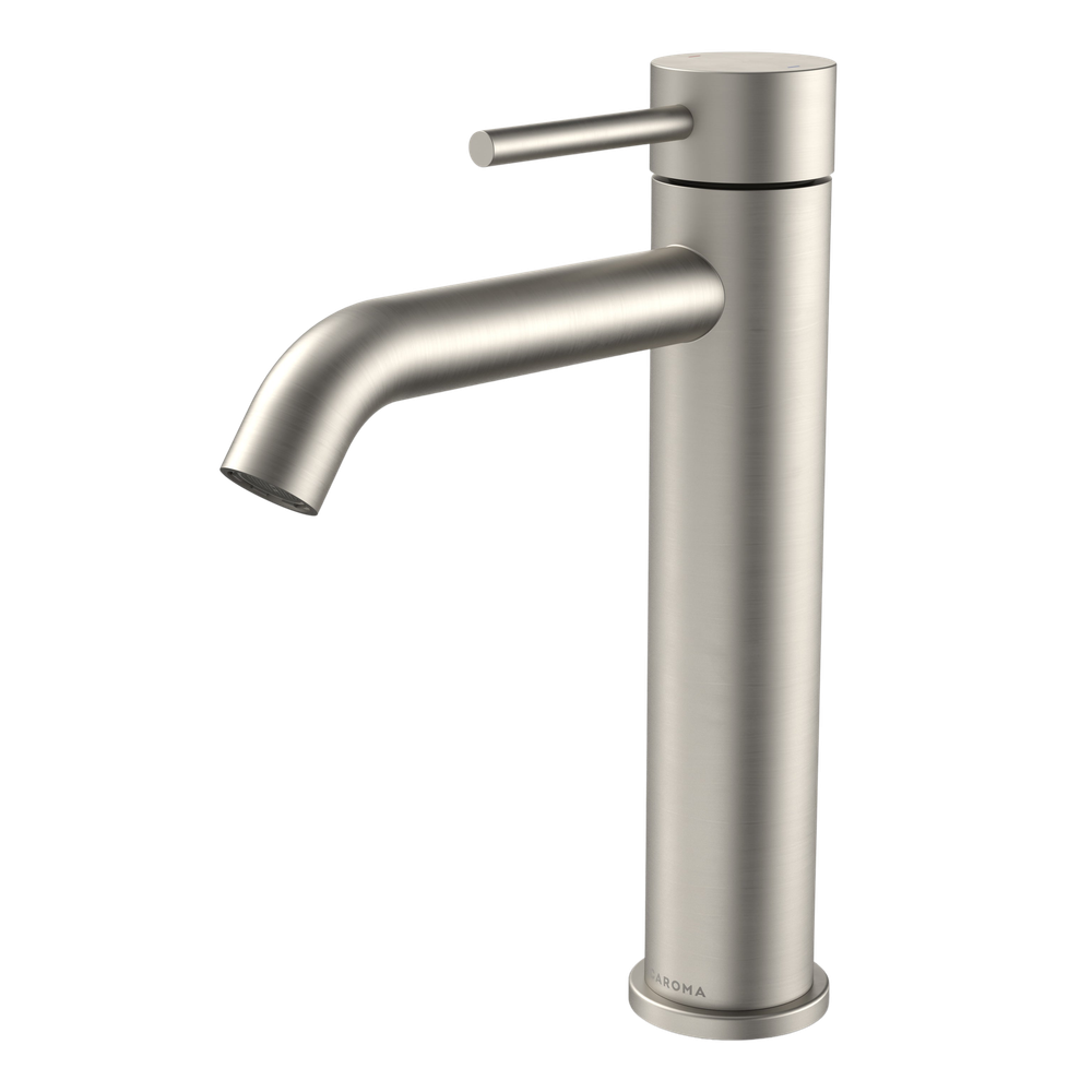 Liano II Mid Tower Basin Mixer Brushed Nickel Lead Free