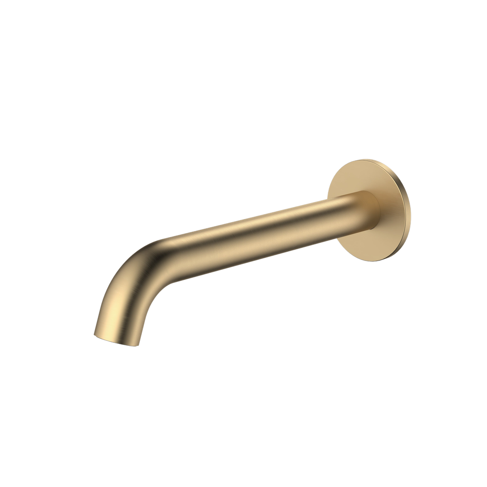 Liano II 210mm Basin/Bath Outlet Round Brushed Brass Lead Free