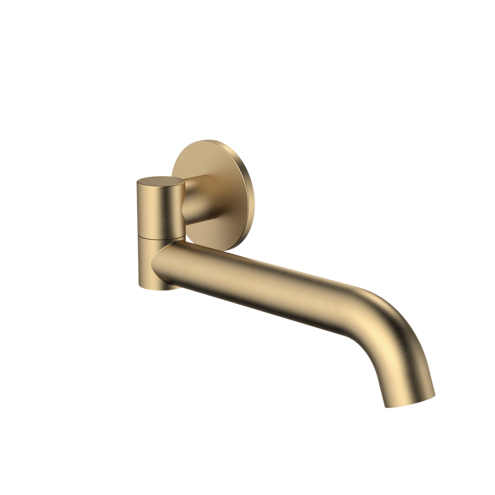 Liano II 220mm Bath Swivel Outlet Round Brushed Brass