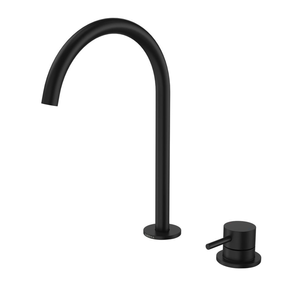 Liano II Hob Basin/Sink Mixer Set 200mm Matte Black