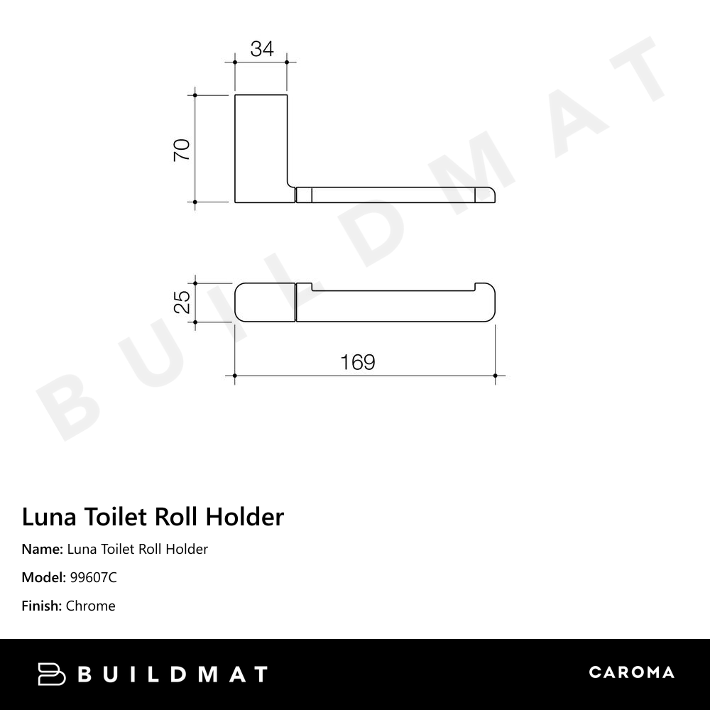 Luna Toilet Roll Holder