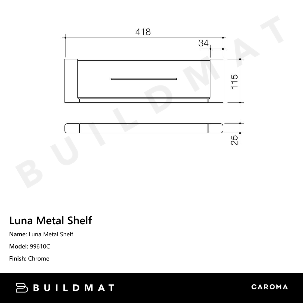 Luna Metal Shelf