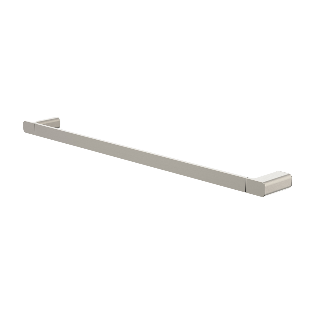 Luna Single Towel Rail 630mm Brushed Nickel