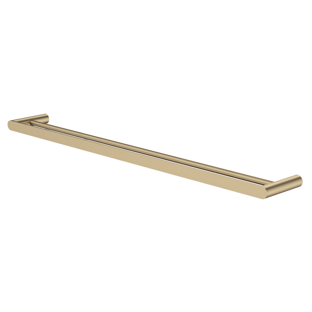 Urbane II 825mm Double Towel Rail Brushed Brass