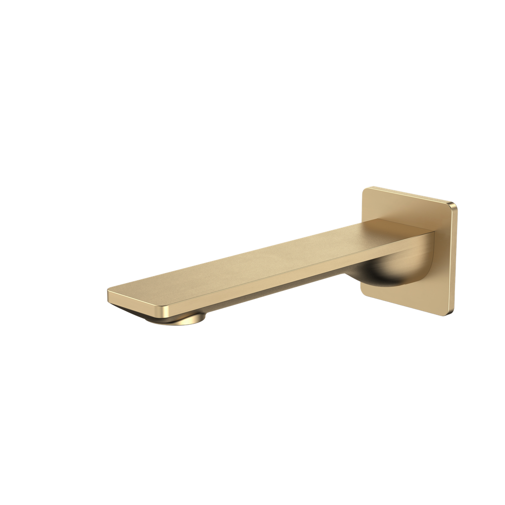 Urbane II 180mm Basin/Bath Outlet Square Cover Plate Brushed Brass Lead Free