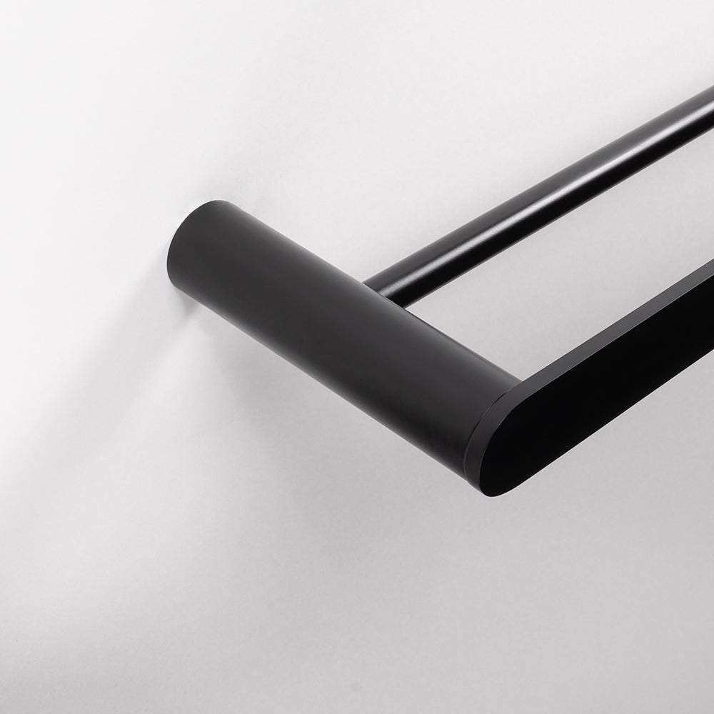 Ascari Matte Black 800 Double Towel Rail