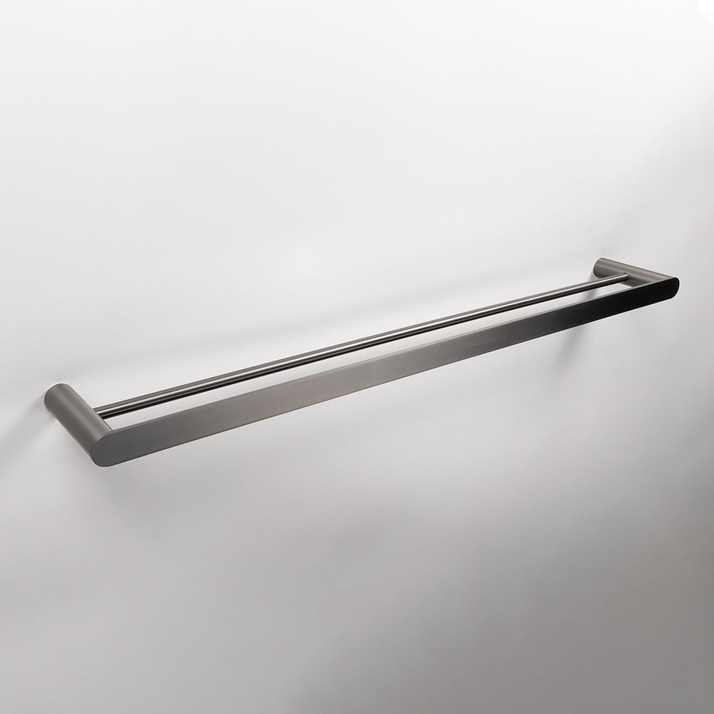 Ascari Brushed Gunmetal 800 Double Towel Rail