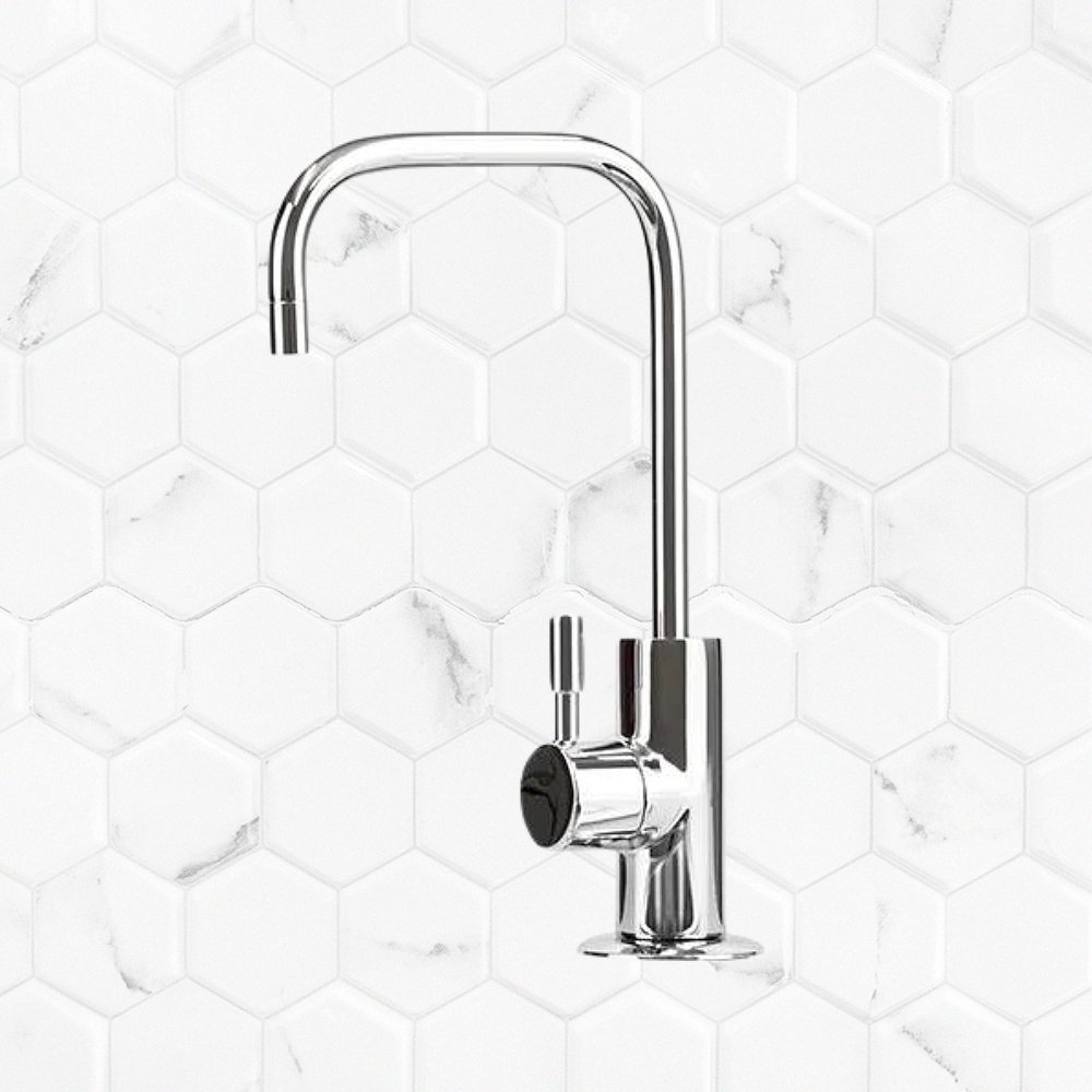 Contemporary Faucet 1/4 Turn Chrome Filter Tap