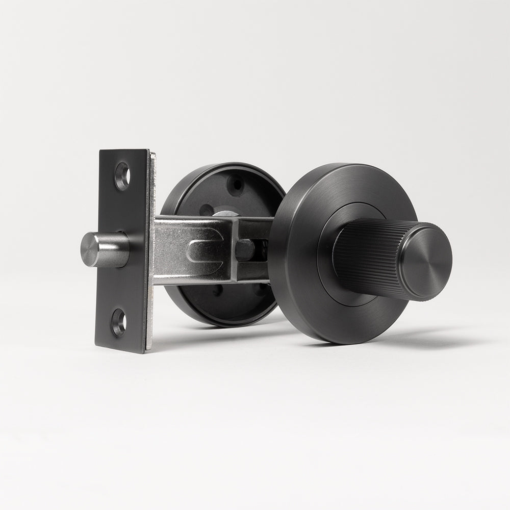 Fernando Linear Lock Set Brushed Gunmetal