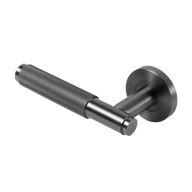 Ivan Door Handle Knurled Brushed Gunmetal