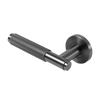 Ivan Door Handle Knurled Matte Black